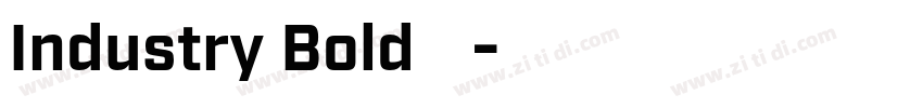 Industry Bold 粗体字体转换